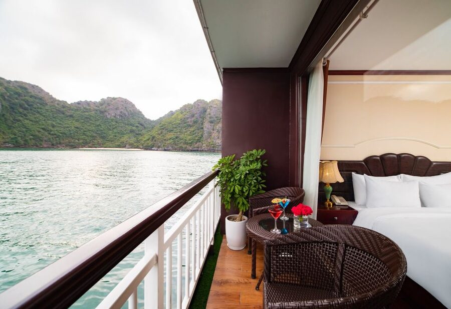 From Ninh Binh: Ha Long - Lan Ha Bay 2D1N on 5-star Cruise - Sunset Party, Deck Time, and Evening Entertainment