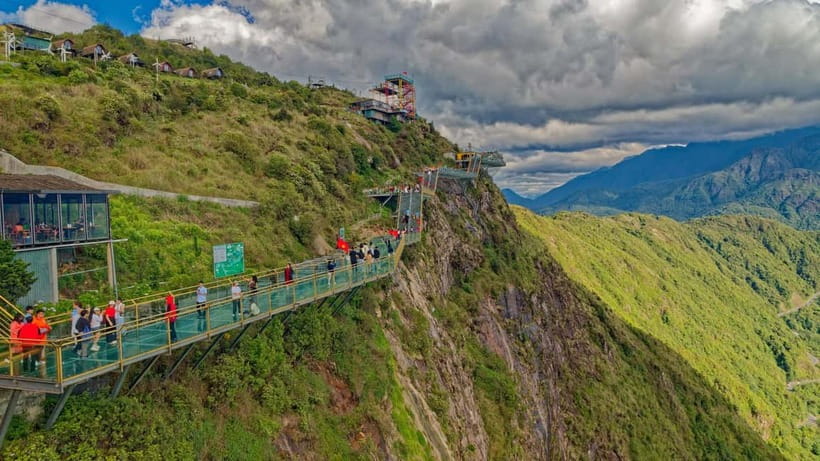From Sapa: Glass Bridge and Silver Waterfall Group Tour - Rong May Complex and the 2,200-Meter Glass Elevator