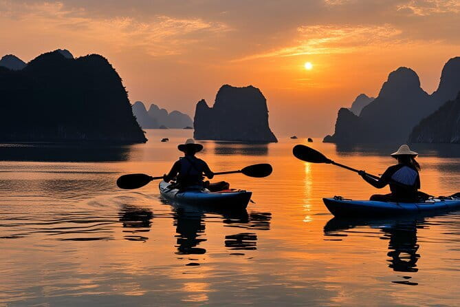Full day Boat Tour Lan Ha Bay - Ha Long Bay: Kayak, Beach Hopping - Dark and Light Cave kayaking: the part you will remember