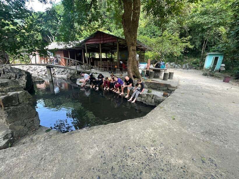 Full day hike - climbing in Jungle of Cat Ba National park - Lan Ha Bay boat time, floating home kayaking, and swimming on a natural beach