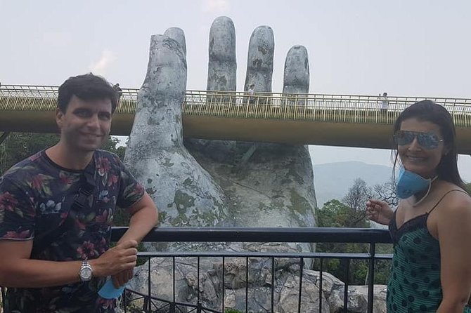 GOLDEN BRIDGE BA NA HILLS - CABLE CAR & Da Nang City PRIVATE TOUR - Marble Mountains: elevator access, caves, and the temple moment