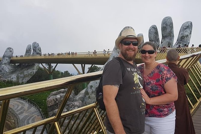 GOLDEN BRIDGE & BA NA HILLS & MARBLE MOUNTAIN-Private Guided Tour - Marble Mountains: caves, elevator access, and the Holy Buddhist temple