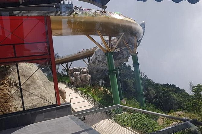 Golden Bridge-Dragon Bridge-Marble Moutain-Monkey Mountain fromHoi An or Da Nang - Dragon Bridge: A Quick Photo Hit and a Skyline Break