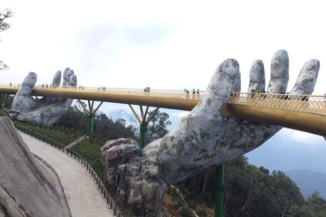 Golden Bridge-Marble Mountain-Hoi An City -Boat Ride-Night Market - Le Jardin D’Amour and Debay Wine Cellar, a calmer side of Ba Na