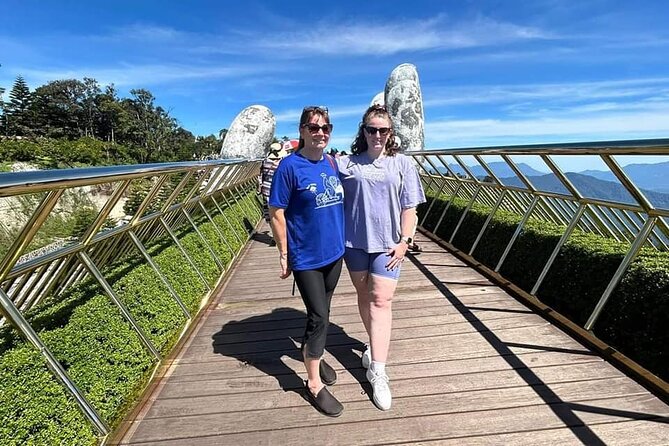 Golden Bridge-Monkey mountain-Dragon Bridge -Marble Mountain Fullday PrivateTour - Golden Bridge: the Golden Handrail moment and how to work the timing