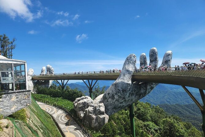 Golden Bridge-Monkey mountain-Dragon Bridge -Marble Mountain Fullday PrivateTour - Sơn Trà and Linh Ung Pagoda: Monkey Mountain vibes plus the Lady Buddha