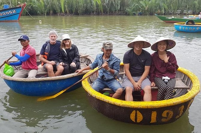 Guided Tour to Coconut Village,Basket Boat ride,Hoi An Walking Tour,Night Market - Bay Mau Coconut Forest: bamboo basket boat, crab fishing practice, and coconut-leaf crafts