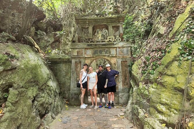 Guided Tour to Marble Mountain &HoiAn City-BoatRide-Night Market - Marble Mountains with elevator, caves, pagoda, and named viewpoints