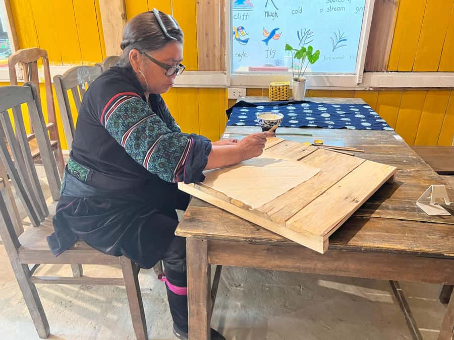 H'Mong traditional beeswax batik - Hmong motifs, symbolism, and the stories behind the patterns