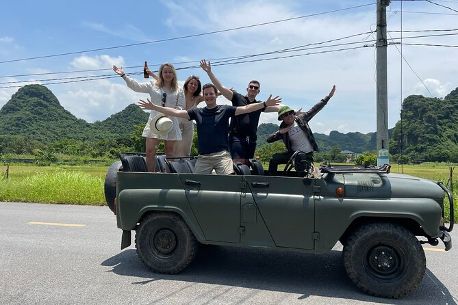Ha Giang Army Open Air Jeep 2 Days Get Off the beanten path - Day 1: Quan Ba Heaven Gate to Dong Van, with karst passes and the Hmong King Palace