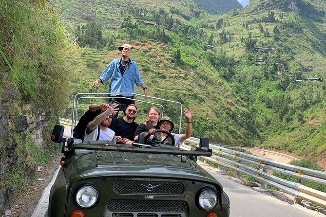 Ha Giang Army open Air Jeep 3 Days 2 Night Tour - Day 2 over Ma Pi Leng Pass to Du Gia: Meo Vac, M Road, and the waterfall finish
