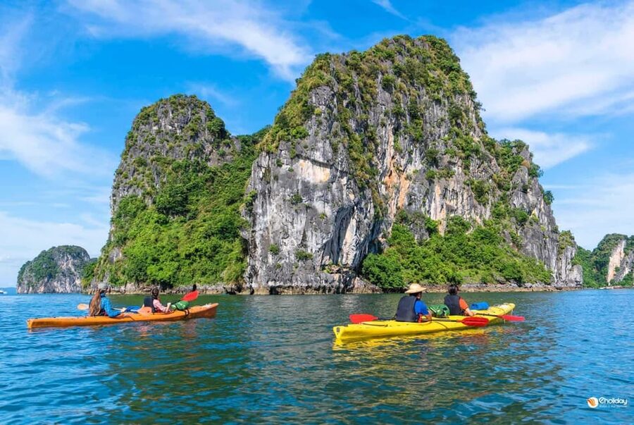 Ha Long 1 Day Luxury Small Group & Kayaking - Luon Cave Kayaking: Blue Water, Limestone Corridors, and Calm Time