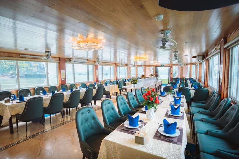 Ha long Bay day trip with Deluxe cruise - Sunset party and return cruise: food, wine, and time to slow down
