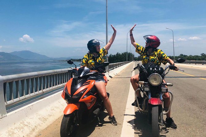 Hai Van Pass Motorbike Private Tour with Mister T Easy Rider - Thanh Toàn Bridge near Hue, the quiet finish worth the ride