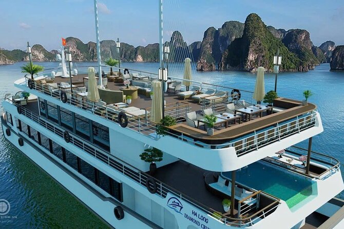 Halong Bay Day Tour By Diamond Era Cruise,Titop,Sung Sot & kayak - Price and logistics, the real value math for $48