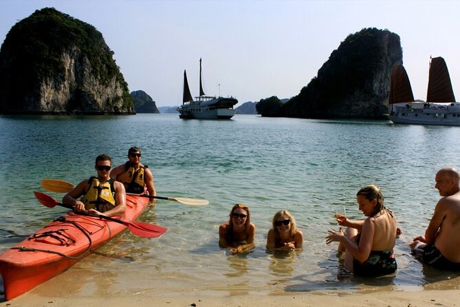 Halong Bay Day Tour By Diamond Era Cruise,Titop,Sung Sot & kayak - Luon Cave kayaking (or bamboo boat): the best change of pace