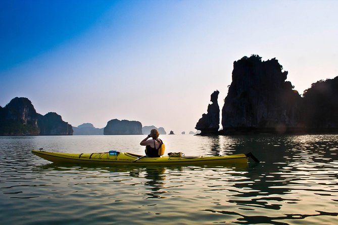 Halong Bay Full Day With Cave, Kayaking And Swimming - Highway Transfer - Sung Sot Cave: spectacular interiors, long lines, and stair energy