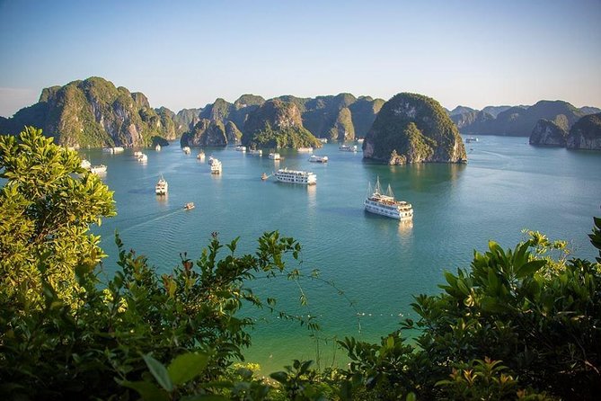 Halong Bay In Just One Day with Ti Top Island - Tuan Chau arrival and lunch while you cruise past rock icons