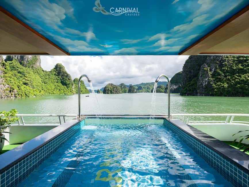 Halong Bay: Luxury Day Cruise w/ Pool, Kayak, Free Transfer - Surprise Cave at Bo Hon Island: Stalagmites, Stairs, and Cave Comfort Checks