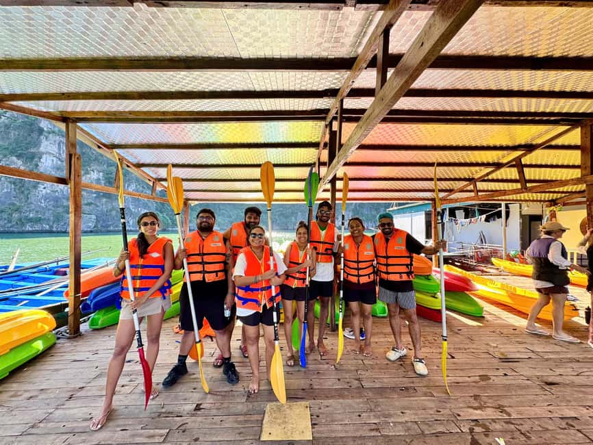 Halong Bay: Luxury Day Cruise w/ Pool, Kayak, Free Transfer - Sunset Party Back on the Cruise: Small Comfort, Big Mood