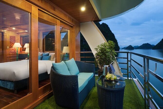 Halong Milalux 5 Star Cruise 2d1n,All inclusive,transfer - A 20-cabin metal boat with real comfort, not just photos