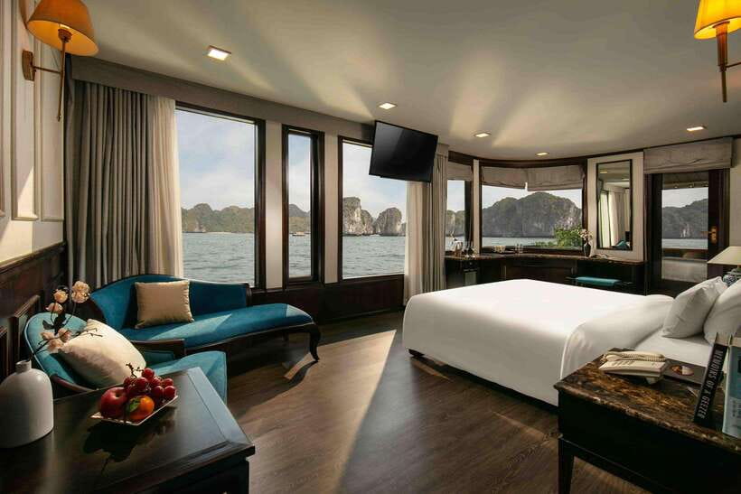 Hanoi: 2D1N Ha Long Bay, Lan Ha Bay by Amanda Luxury Cruise - Day 1: Hanoi to Lan Ha Bay, kayaking in Tra Bau, and an easygoing deck night