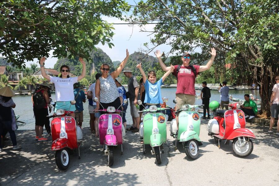 Hanoi 4.5-Hour Vespa Tour city tour - Phu Tay Ho, flowers by the season, dragon tails, and pagoda time
