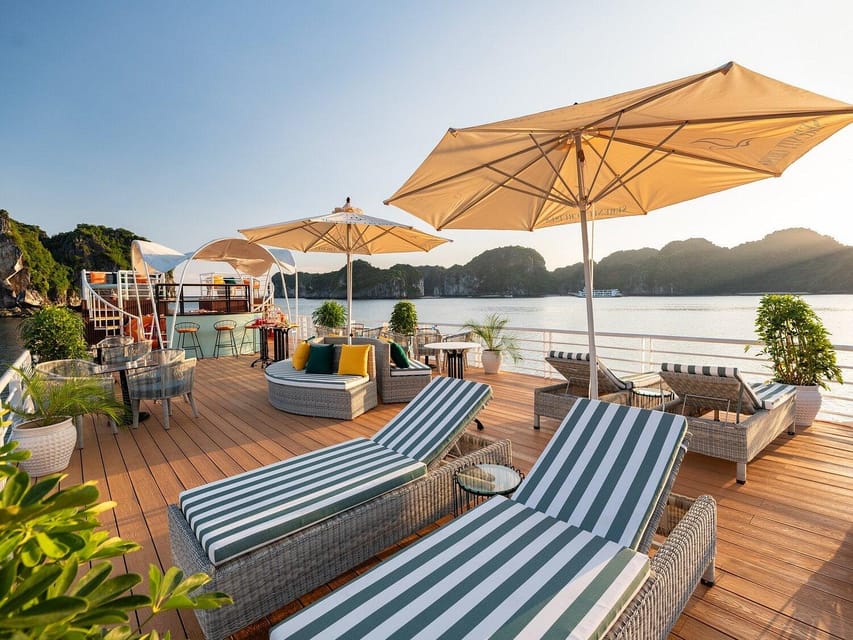 Hanoi: Cat Ba Island & Lan Ha Bay Day Trip Cruise with Lunch - Sunset Party with Fruit, Biscuits, and Tea