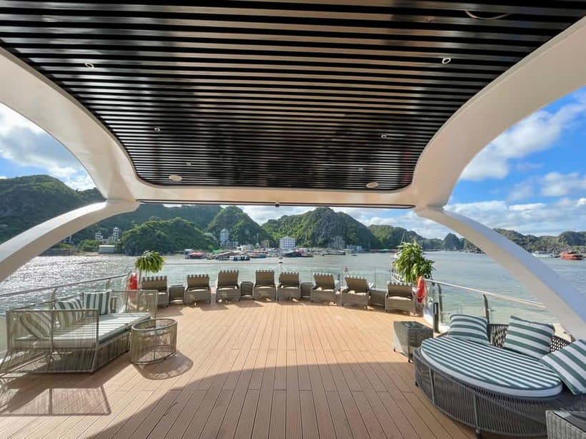 Hanoi: Cat Ba, Lan Ha & Ha Long Bay Luxury Cruise with Lunch - Water time in Lan Ha Bay and Ha Long Bay: kayaking, swimming, and the slide