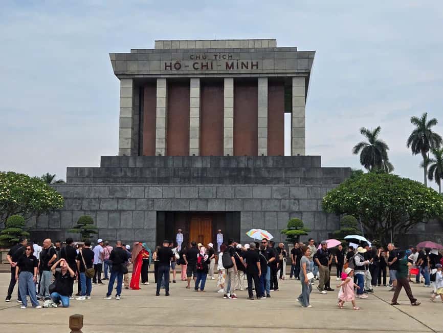 Hanoi City Tour: Bat Trang, Train Street, Lunch & Luxury Bus - Hoa Lo Prison, Ho Chi Minh Mausoleum, and Ba Dinh Square in one morning