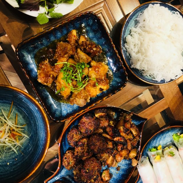 Hanoi: Cooking Class in a Local Villa with Market Tour - Wine tasting and the meal you actually get to enjoy