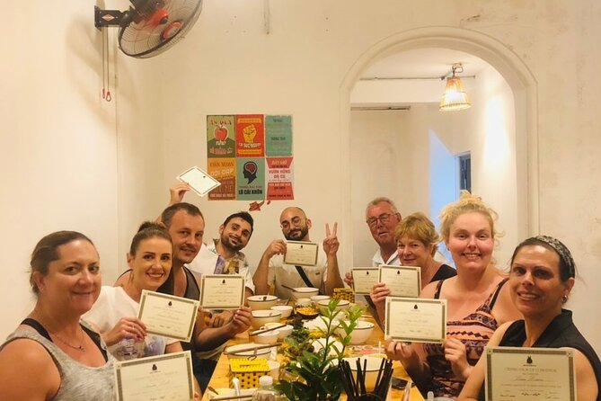 Hanoi Cooking Class Learning 5 Dishes including Banh Xeo - Market shopping in Hanoi, where flavors start