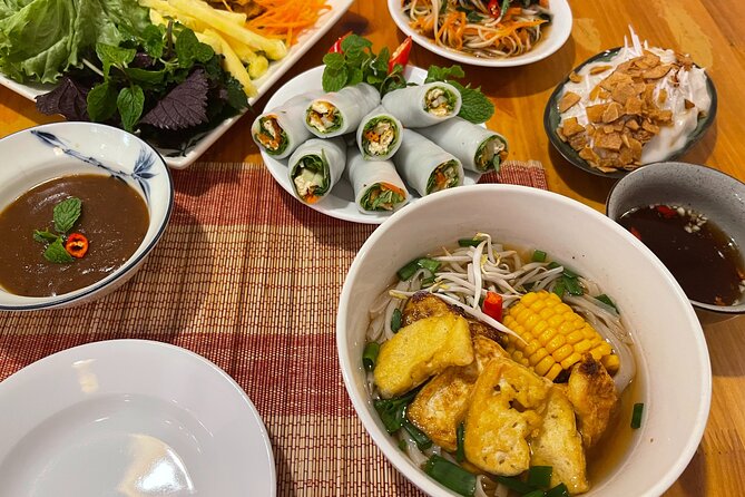 Hanoi Cooking Class Learning 5 Dishes including Banh Xeo - The sweet finish: kem chuoi and cafe trung