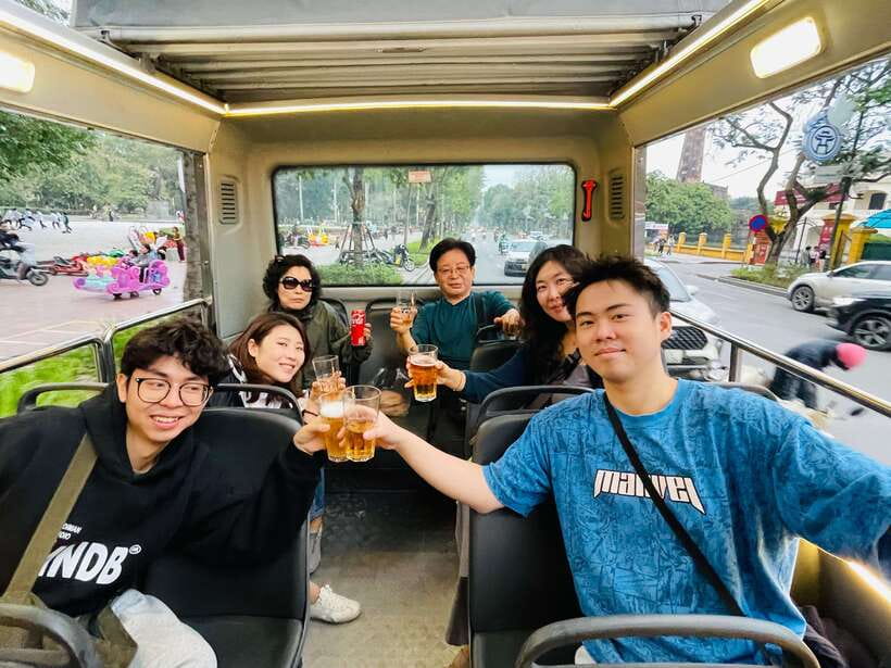 Hanoi Exclusive Craft Beer Bus: Cultural Sightseeing Tour - A 4-hour beer-and-landmark loop from Hang Da Street
