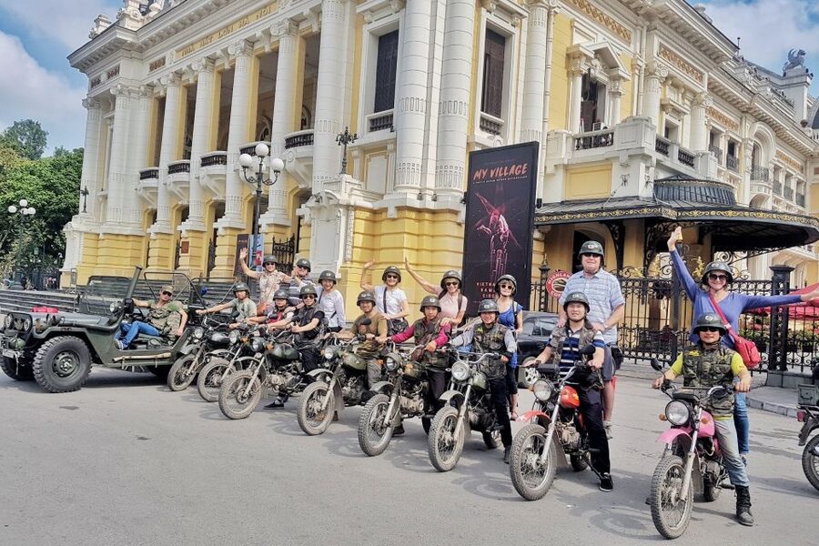 Hanoi Food, Culture, Sightseeing & Fun By Vintage Motorbike - Second Act: Ho Chi Minh Mausoleum, Tran Quoc Temple, and Hanoi Train Street