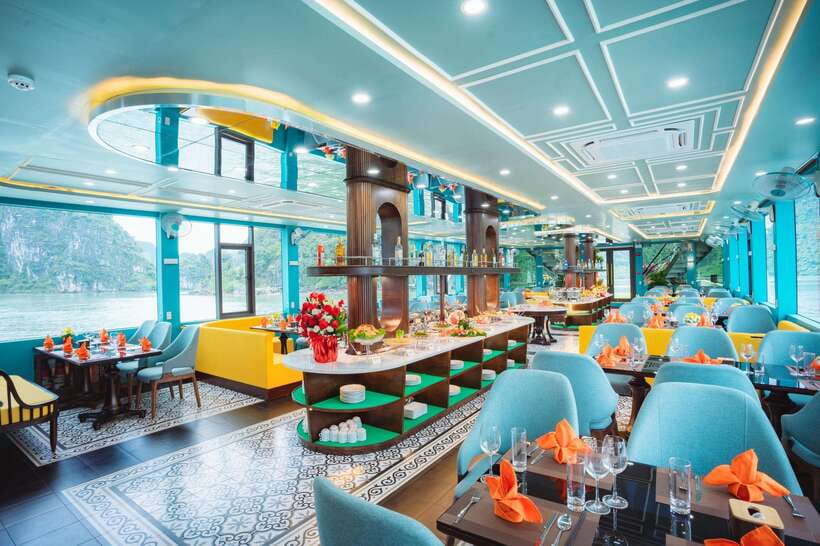 Hanoi: Ha Long Bay Day Tour - Apollo Cruise, Jacuzzi, Buffet - Boarding Apollo Cruise at Tuan Chau Marina: warm welcome, buffet lunch, and Jacuzzi time