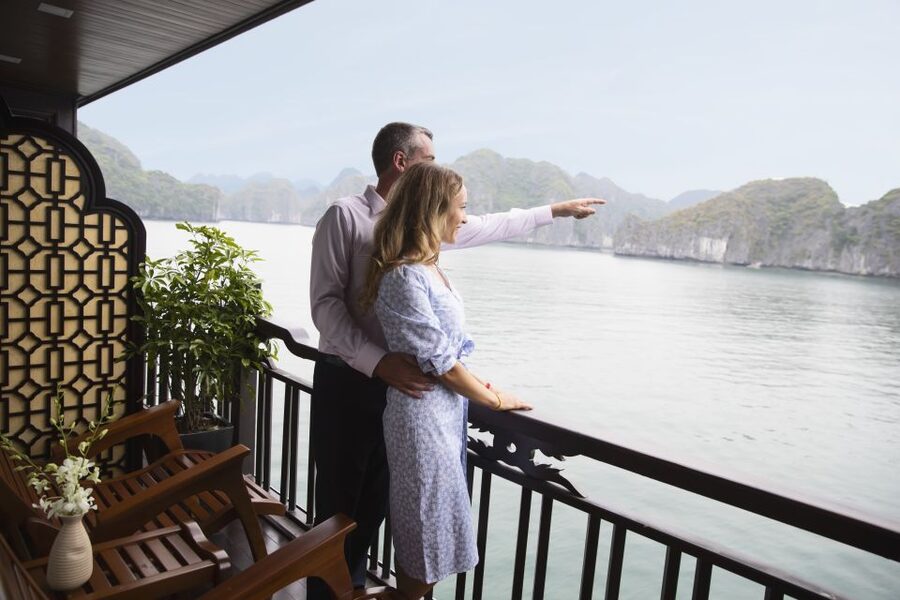 Hanoi: Halong Bay 2-Day 5-Star Balcony Cruise & Bathtub - Your cabin: balcony ocean view plus a proper bathtub