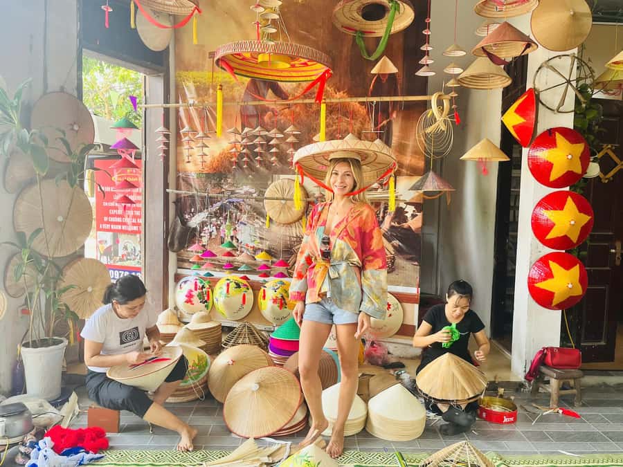 Hanoi: Incense Village, Conical Hat, & Embroidery Tour - The Incense Village Experience: Photo Moments Plus Real Craft Steps