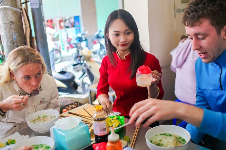 Hanoi: Small-Group Street Food Walking Tour - Sticky rice with ice cream: a sweet break that is not just dessert