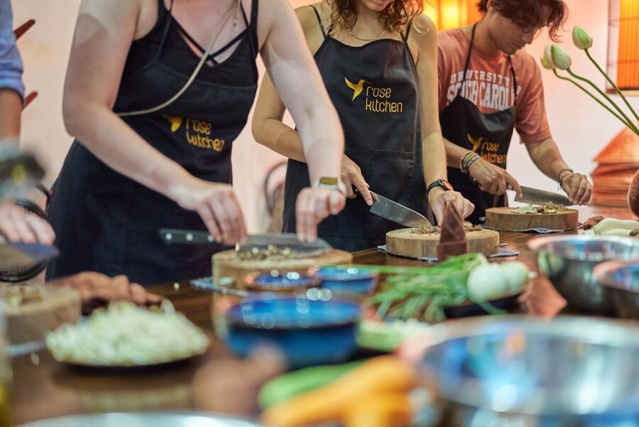 Hanoi: Vegan Vietnamese Cooking Class in a Local Villa - The Meal Plus Drinks: Lunch or Dinner in a Garden Villa
