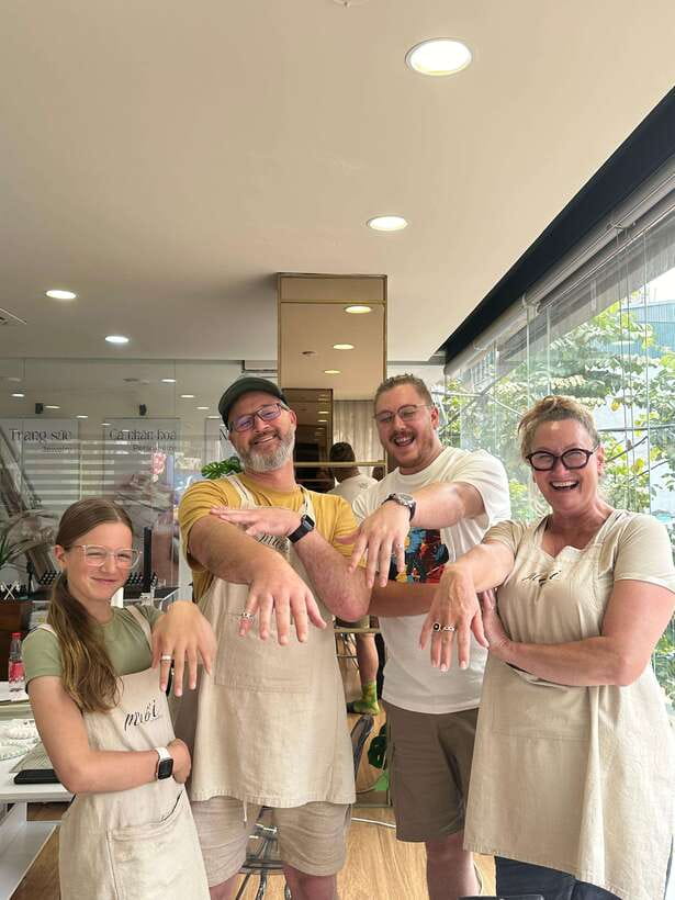 Hanoi: Vietnam Gemstone Silver Clay Ring Workshop - Polishing to a Mirror-like Finish