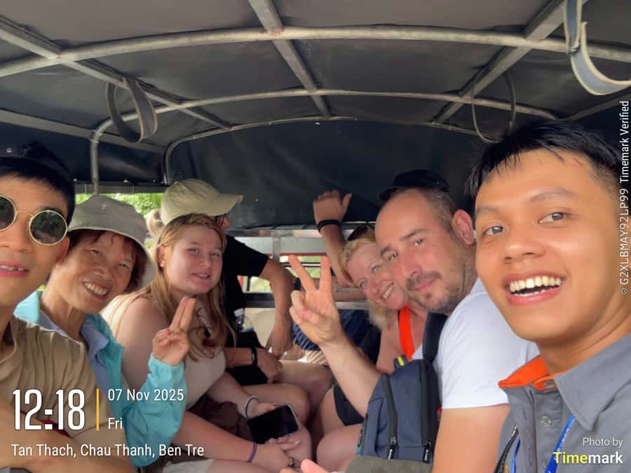 HCM: Authentic Mekong Delta - Boat, TukTuk, Khot Cake Making - Tea and lunch in Tien Giang: food stops that actually break up the day