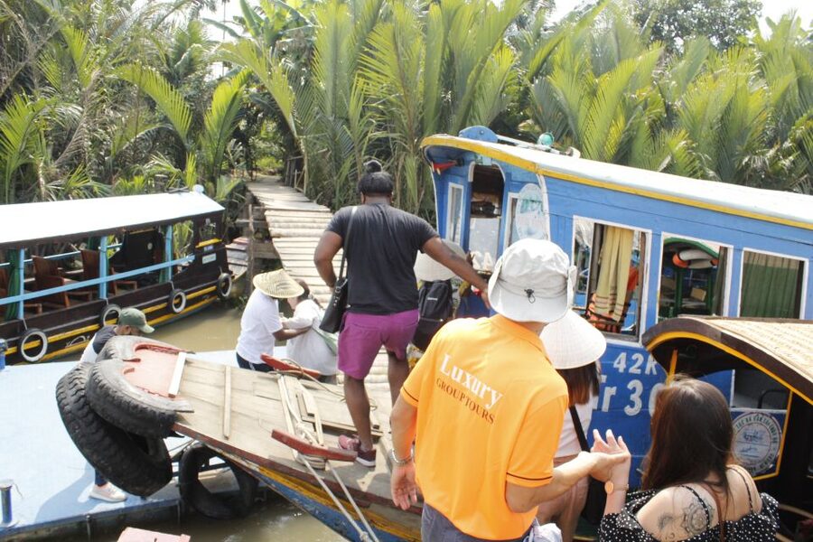 HCM: Mekong Delta, My Tho & Ben Tre Coconut Village - Lunch by the river, plus fruit and honey tea flavor moments