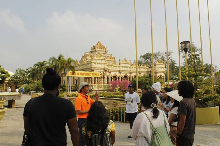 HCM: Mekong Delta, My Tho & Ben Tre Coconut Village - Vinh Trang Pagoda, then into Tien Giang Province