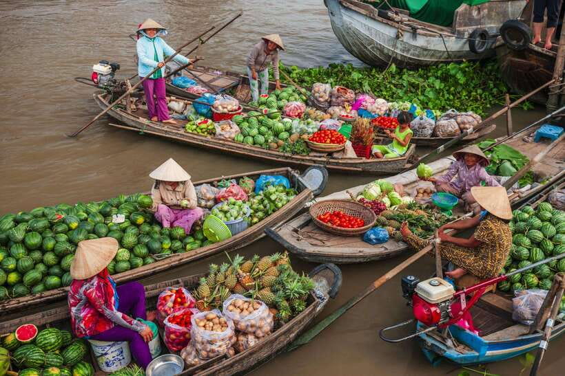 Ho Chi Minh City: Cai Rang Floating Market in Can Tho Tour - Floating fish farm and the koi fish foot massage