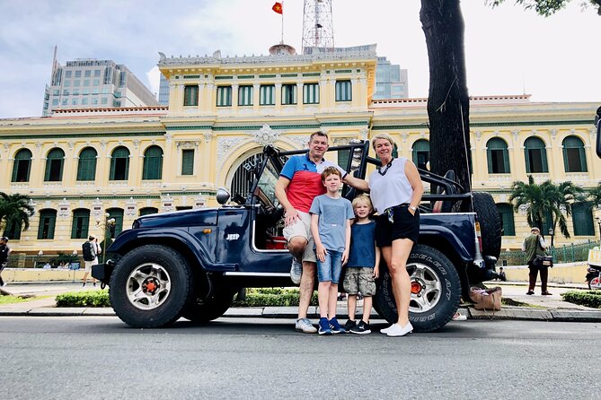 Ho Chi Minh City Private Half-Day Tour by U.S Army Jeep - Saigon Central Post Office and Notre Dame Cathedral: quick French-era classics