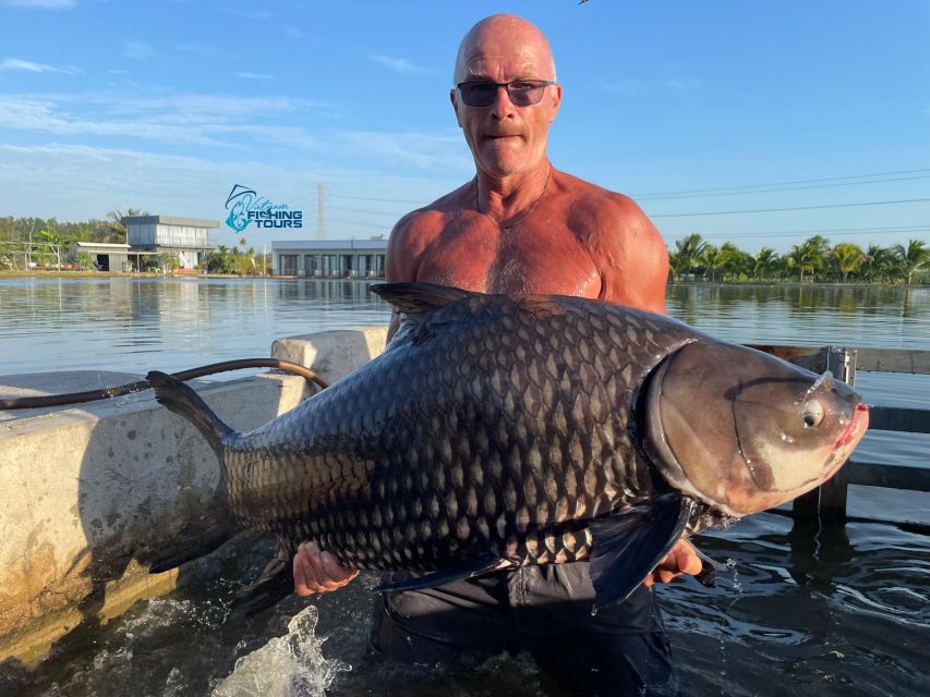 Ho Chi Minh: Giant Monster Fishing Day Tour - The pond lineup: monster catfish, giant carp, Arapaima, and gar