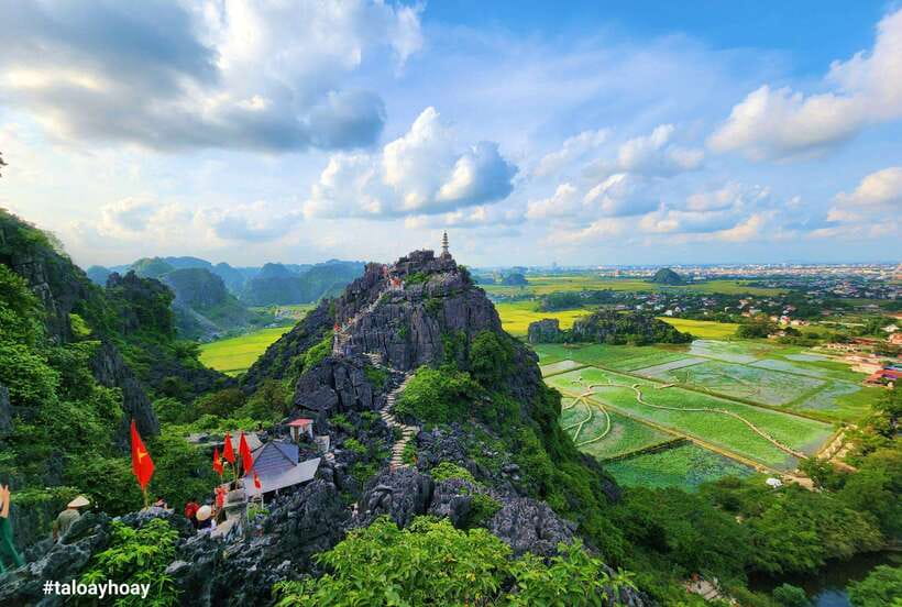 Hoa Lu, Tam Coc, & Mua Cave Day Trip with Lunch & Limousine - Mua Cave and 500 steps up to Ngoa Long Mountain views
