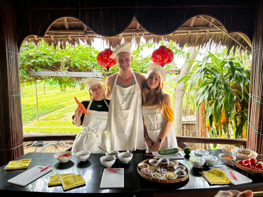 Hoi An: Authentic Cooking class in organic Herb Village - Practical tips before you go: rain, language, and comfort
