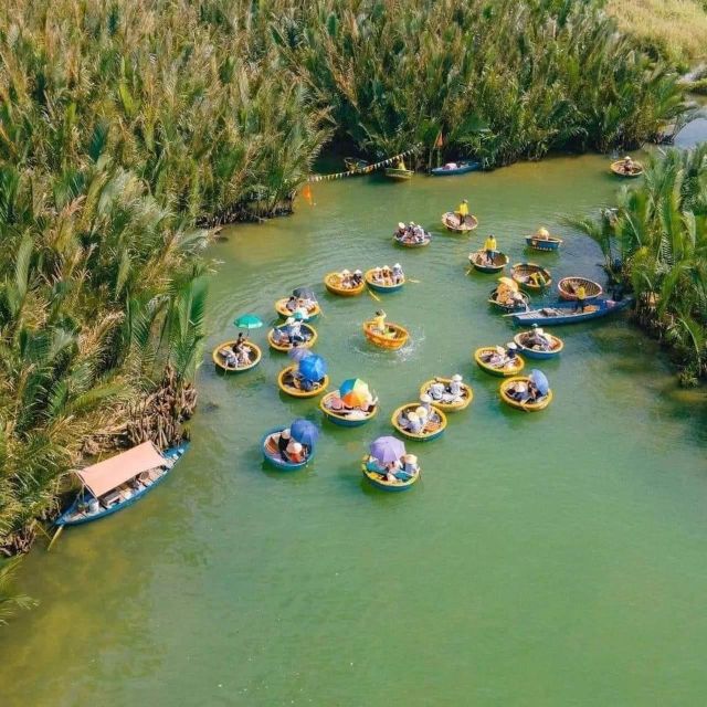 Hoi An Basket Boat & Coconut Forest Experience From Da Nang - Basket boat spinning and water play